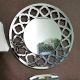 Floral Ring Frame Round Mirror